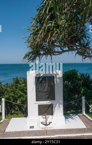 Gedenkstätte in Caloundra zum Gedenken an die Schiffskatastrophe des Centaur Hospital im Zweiten Weltkrieg an der Moreton Bay, Sunshine Coast, Queensland, Australien Stockfoto