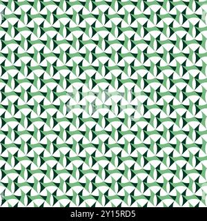 Nahtloses Muster mit geometrischen Motiven in 3 Farben Stockfoto