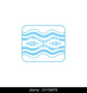 Holiday Sea Hotel Minimalistisches Logo Stock Vektor
