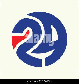 Vektor 24-Stunden-Symboldesign Stock Vektor