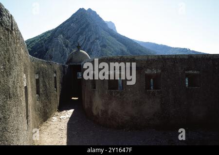 Zitadelle von Sisteron, historisches Gebäude in Provence-Alpes-Cote d Azur, Frankreich Stockfoto