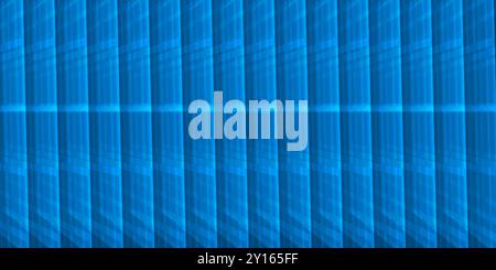 Blaues dunkles 3D leuchtendes durchscheinendes geometrisches Formmuster, abstrakter futuristischer Vektor-Hintergrund, Texturdesign, Vorlage Stock Vektor