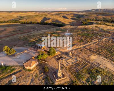 Numancia, keltiberische Bevölkerung, Cerro de la Muela, Garray, Provinz Soria, Autonome Gemeinschaft Castilla y Leon, Spanien, Europa. Stockfoto