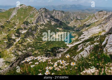 Panoramablick vom Gipfel Bobotov Kuk Stockfoto