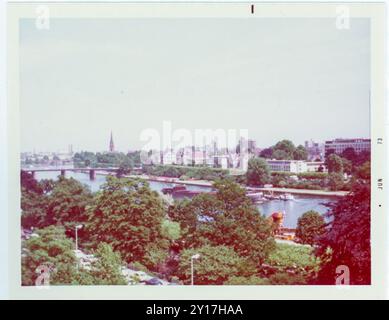 1973 touristische Momentaufnahme von Frankfurt, Westdeutschland Stockfoto