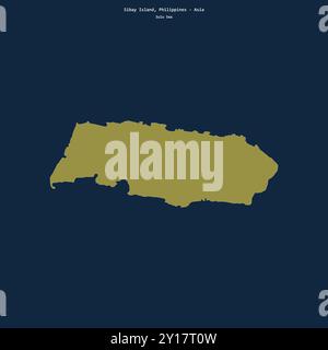 Form der Sibay Island in der Sulu-See, die zu den Philippinen gehört Stockfoto
