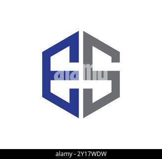 Initialen es Letter Logo Design, anfänglicher se Letter Logo Vektor, es Logo, es Symbol, es Letter, es Initial, se Logo, se Symbol, se Letter, se Initial. Stock Vektor