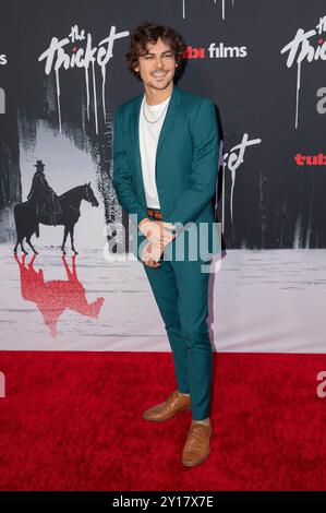 Adam Collins bei der Weltpremiere des Kinofims „The Thicket“ im AMC The Grove. Los Angeles, 04.09.2024 Stockfoto