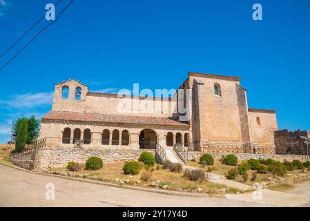 Kirche San Miguel. Beleña de Sorbe, Provinz Guadalajara, Castilla La Mancha, Spanien. Stockfoto