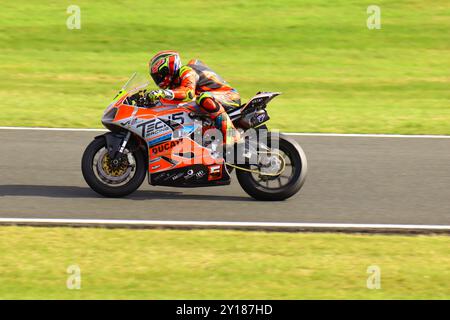 BSB Cadwell Park Supersport Stockfoto