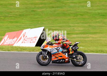 BSB Cadwell Park Supersport Stockfoto