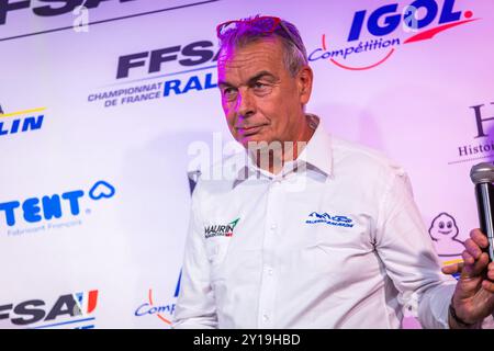 Morzine, Frankreich. September 2024. VANESS Philippe, Porträt während der Rallye Mont-Blanc Morzine 2024, 6. Runde des Championnat de France des Rallyes 2024, vom 6. Bis 9. September in Morzine, Frankreich - Foto Bastien Roux/DPPI Credit: DPPI Media/Alamy Live News Stockfoto
