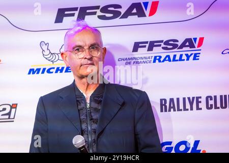 Morzine, Frankreich. September 2024. GOSSELIN Pierre, Président FFSA, Porträt während der Rallye Mont-Blanc Morzine 2024, 6. Runde des Championnat de France des Rallyes 2024, vom 6. Bis 9. September in Morzine, Frankreich - Foto Bastien Roux/DPPI Credit: DPPI Media/Alamy Live News Stockfoto