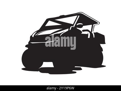 Schlankes, Abstraktes Design In Schwarzweiß-Optik Stock Vektor