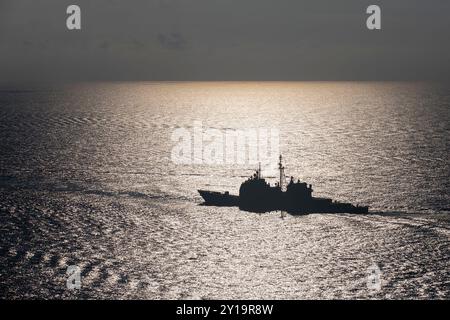 Der Lenkraketenkreuzer der Ticonderoga-Klasse USS Gettysburg (CG 64) Stockfoto