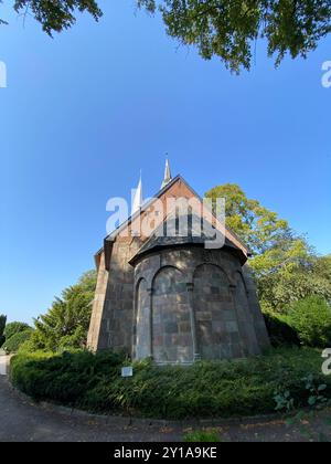 Sörup, Kreis Schleswig-Flensburg die St.-Marien-Kirche in Sörup in der Gemeinde Sörup in Angeln im Kreis Schleswig-Flensburg. Aufnahme vom 05.09.2024, Sörup, *** Sörup, Landkreis Schleswig Flensburg St. Marienkirche in Sörup in der Gemeinde Sörup in Angeln im Landkreis Schleswig Flensburg Foto aufgenommen am 05 09 2024, Sörup, Stockfoto