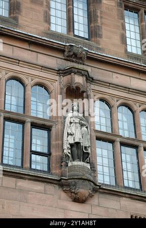 Die Statue des Earl of Chester im Coventry Council House Stockfoto