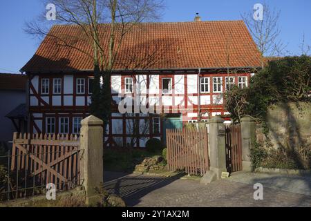 Pfarrei der Stadtkirche Schlitz im Landkreis Vogelsberg in Hessen Stockfoto