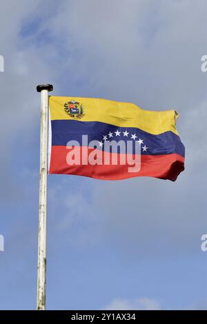 Bolivarische Republik Venezuela Nationalflagge Stockfoto