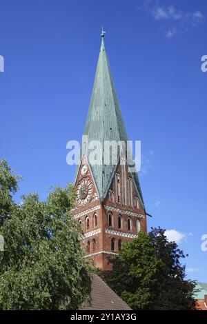 Evangelisch-lutherische Hauptkirche St. Johannis in Lüneburg Stockfoto