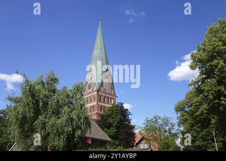 Evangelisch-lutherische Hauptkirche St. Johannis in Lüneburg Stockfoto