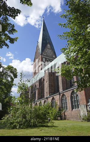 Evangelisch-lutherische Hauptkirche St. Johannis in Lüneburg Stockfoto