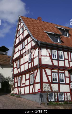 Historische Altstadt von Schlitz Stockfoto