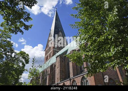 Evangelisch-lutherische Hauptkirche St. Johannis in Lüneburg Stockfoto