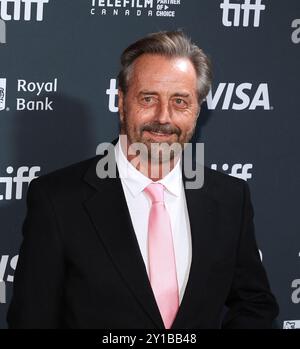 Toronto, Kanada. September 2024. Leland Douglas besucht die Premiere von Nussknacker während des Toronto International Film Festivals 2024 in der Roy Thomson Hall am 5. September 2024 in Toronto, Ontario. Foto: PICJER/imageSPACE Credit: Imagespace/Alamy Live News Stockfoto
