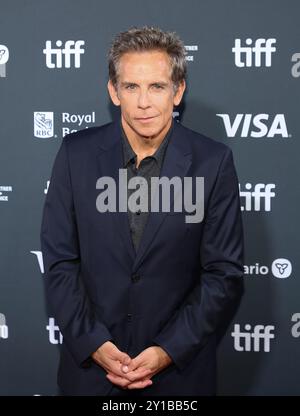 Toronto, Kanada. September 2024. Ben Stiller nimmt an der Premiere von Nussknacker während des Toronto International Film Festivals 2024 in der Roy Thomson Hall am 5. September 2024 in Toronto, Ontario Teil. Foto: PICJER/imageSPACE Credit: Imagespace/Alamy Live News Stockfoto