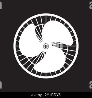 Lüftersymbol Vektor-Illustration Symboldesign Stock Vektor