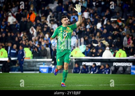 Buenos Aires, Buenos Aires, Argentinien. September 2024. Emiliano Martinez aus Argentinien, gesehen während des Spiels zwischen Argentinien und Chile im Rahmen der WM 2026 - Qualifikation am 05. September 2024 in Buenos Aires, Argentinien (Foto: © Roberto Tuero/ZUMA Press Wire) NUR REDAKTIONELLE VERWENDUNG! Nicht für kommerzielle ZWECKE! Quelle: ZUMA Press, Inc./Alamy Live News Stockfoto