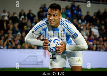 Buenos Aires, Buenos Aires, Argentinien. September 2024. Lautaro Martinez aus Argentinien während des Spiels zwischen Argentinien und Chile im Rahmen der WM 2026 - Qualifikation am 05. September 2024 in Buenos Aires, Argentinien (Foto: © Roberto Tuero/ZUMA Press Wire) NUR REDAKTIONELLE VERWENDUNG! Nicht für kommerzielle ZWECKE! Quelle: ZUMA Press, Inc./Alamy Live News Stockfoto