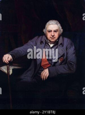 Sir Joseph Banks, 1. Baronet (1743–1820), englischer Entdecker, Naturforscher und Botaniker, Porträtmalerei in Öl auf Leinwand von Thomas Phillips, 1810 Stockfoto