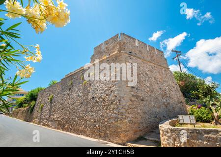 Überreste der venezianischen Festung Castel Chissamo in Kissamos. Kreta, Griechenland Stockfoto