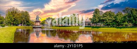 Altstadt von Papenburg, Deutschland Stockfoto