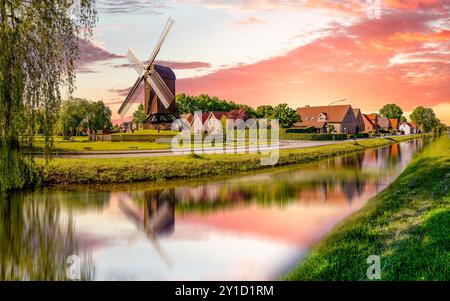 Altstadt von Papenburg, Deutschland Stockfoto