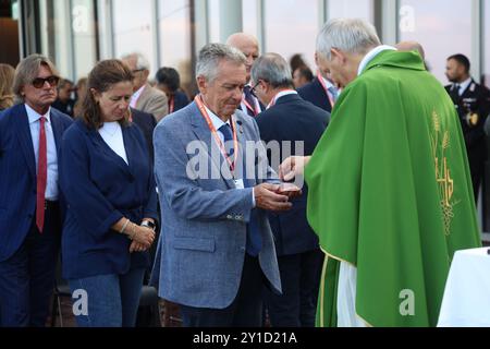 Bologna, Italien. September 2024. Bologna, Italia - Cronaca - 6 Settembre 2024 - inaugurazione nuova sede della BBS Bologna Businesss School - MAURIZIO MARCHESINI- (Foto Michele Nucci/LaPresse) News - Bologna, Italien - 06. September 2024 - Einweihung des neuen Hauptquartiers der BBS Bologna Businesss School - (Foto Michele Nucci/LaPresse) Credit: LaPresse/Alamy Live News Stockfoto