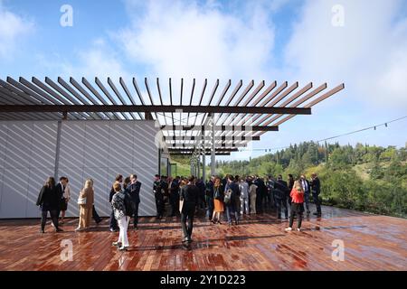 Bologna, Italien. September 2024. Bologna, Italia - Cronaca - 6 Settembre 2024 - inaugurazione nuova sede della BBS Bologna Businesss School - - (Foto Michele Nucci/LaPresse) News - Bologna, Italien - 06. September 2024 - Einweihung des neuen Hauptquartiers der BBS Bologna Businesss School - (Foto Michele Nucci/LaPresse) Credit: LaPresse/Alamy Live News Stockfoto