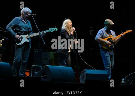 PalaUnical, Mantova, Italien, 05. September 2024, Patti Smith während Patti Smith „Picasso and the Sea“ - Musikkonzert Stockfoto