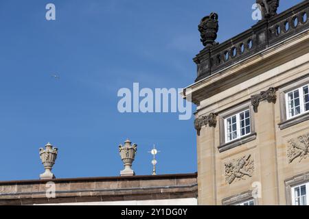 Königlicher Dänischer Palast Amalienborg. Königliche Residenz in Kopenhagen, Dänemark. Hochwertige Fotos Stockfoto