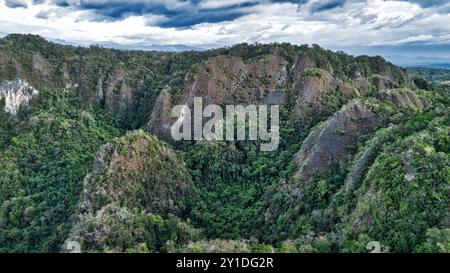 Leang Leang Geopark in Maros, Sulawesi, Indonesien, Asien Stockfoto