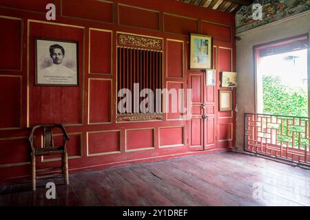 Traditionelles chinesisches Haus Sou Heng Tai in Bangkok/Thailand Stockfoto