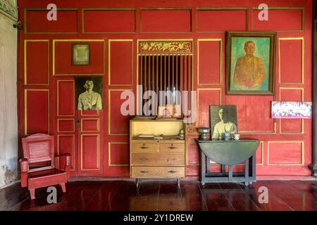 Traditionelles chinesisches Haus Sou Heng Tai in Bangkok/Thailand Stockfoto