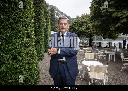 Como, Italien. September 2024. Nella foto Roberto Tasca Presidente A2AComo - Italia - Cronaca - Economia - Politica Venerdì, 06 Settembre, 2024 (Foto di Marco Ottico/Lapresse) 50. Ausgabe des Ambrosetti-Jahresforums in Cernobbio 2024 - erster Tag Como, Italien - Nachrichten - Wirtschaft - politischer Freitag, 06 September 2024 (Foto von Marco Ottico/Lapresse) Credit: LaPresse/Alamy Live News Stockfoto