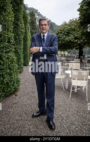 Como, Italien. September 2024. Nella foto Roberto Tasca Presidente A2AComo - Italia - Cronaca - Economia - Politica Venerdì, 06 Settembre, 2024 (Foto di Marco Ottico/Lapresse) 50. Ausgabe des Ambrosetti-Jahresforums in Cernobbio 2024 - erster Tag Como, Italien - Nachrichten - Wirtschaft - politischer Freitag, 06 September 2024 (Foto von Marco Ottico/Lapresse) Credit: LaPresse/Alamy Live News Stockfoto