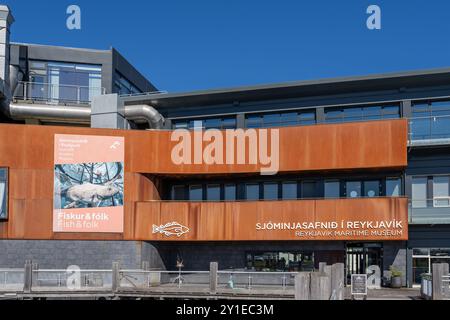 Reykjavik, Island - 7. Juli 2024: Das Reykjavik Maritime Museum ist eine von fünf Stätten, die zum Reykjavik City Museum gehören. Stockfoto