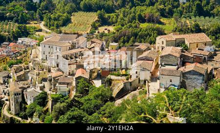 Geisterdorf Rabatana, Tursi, Matera, Basilicata, Italien Stockfoto