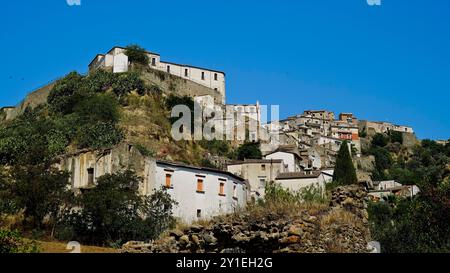 Geisterdorf Rabatana, Tursi, Matera, Basilicata, Italien Stockfoto