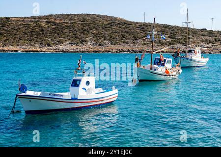 Griechenland, Kykladen, Amorgos, Kalotaritissa Beach im äussersten Westen der Insel Stockfoto